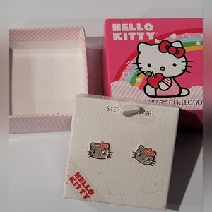 Hello Kitty Sterling Silver Earrings